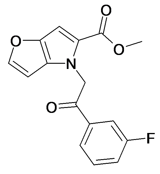 4-[2-(3-Fluoro-phenyl)-2-oxo-ethyl]-4H-furo[3,2-b]pyrrole-5-carboxylic acid methyl ester