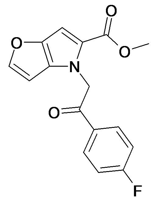 4-[2-(4-Fluoro-phenyl)-2-oxo-ethyl]-4H-furo[3,2-b]pyrrole-5-carboxylic acid methyl ester