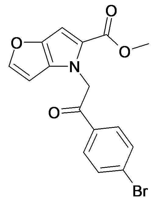 4-[2-(4-Bromo-phenyl)-2-oxo-ethyl]-4H-furo[3,2-b]pyrrole-5-carboxylic acid methyl ester