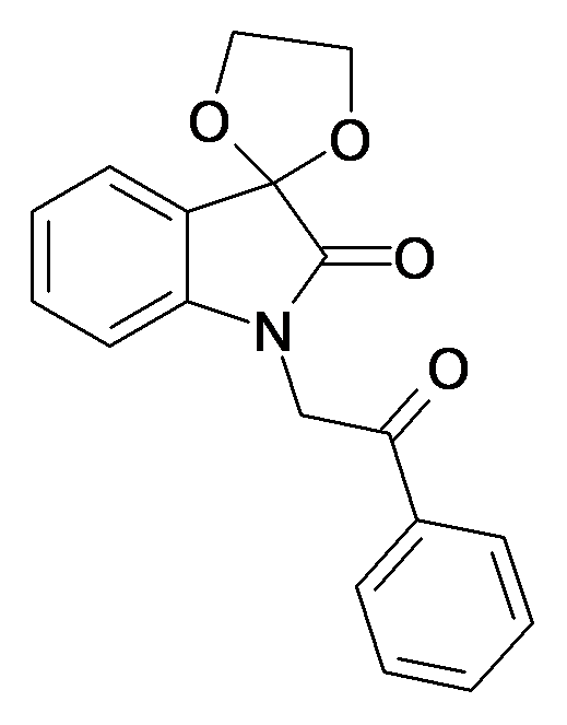 1'-(2-oxo-2-phenylethyl)spiro[[1,3]dioxolane-2,3'-indolin]-2'-one