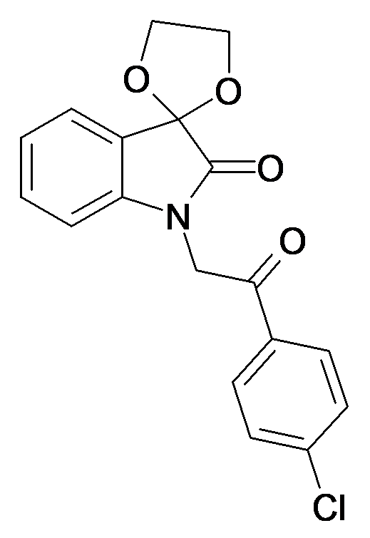 1'-(2-(4-chlorophenyl)-2-oxoethyl)spiro[[1,3]dioxolane-2,3'-indolin]-2'-one