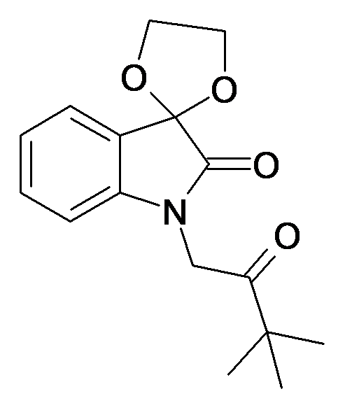 1'-(3,3-dimethyl-2-oxobutyl)spiro[1,2-dioxolane-4,3'-indole]-2'-one