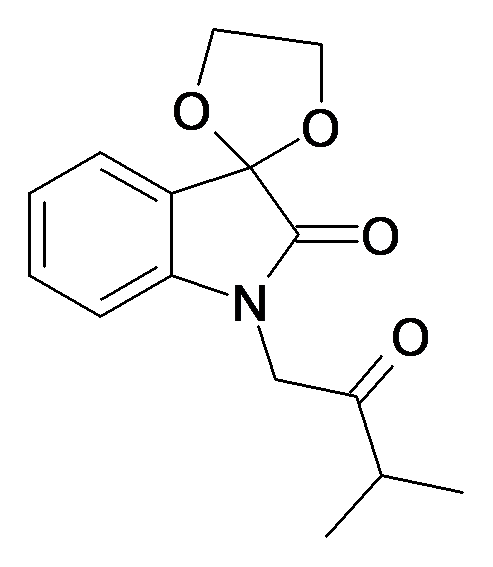 1'-(3-methyl-2-oxobutyl)spiro[1,2-dioxolane-4,3'-indole]-2'-one
