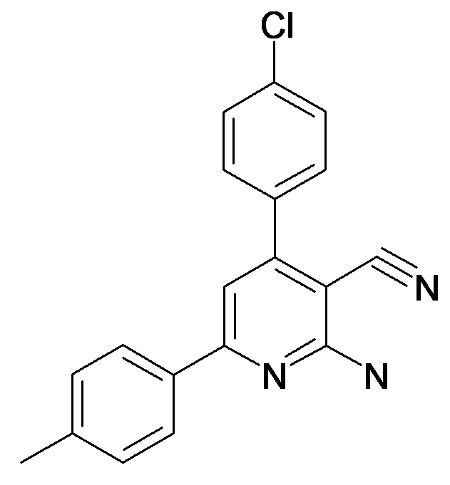2-Amino-4-(4-chloro-phenyl)-6-p-tolyl-nicotinonitrile