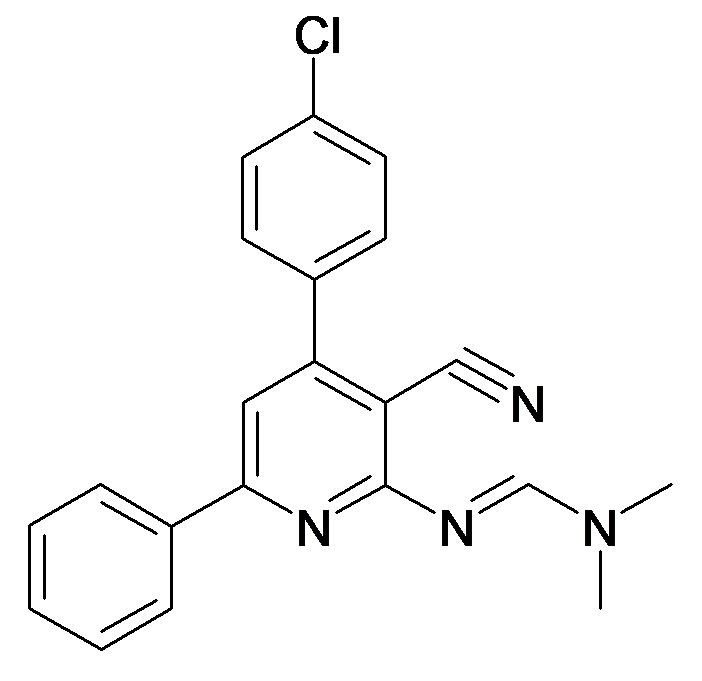 N'-[4-(4-Chloro-phenyl)-3-cyano-6-phenyl-pyridin-2-yl]-N,N-dimethyl-formamidine