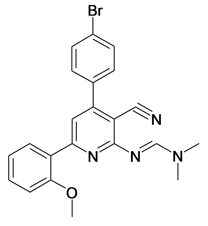 N'-[4-(4-Bromo-phenyl)-3-cyano-6-(2-methoxy-phenyl)-pyridin-2-yl]-N,N-dimethyl-formamidine