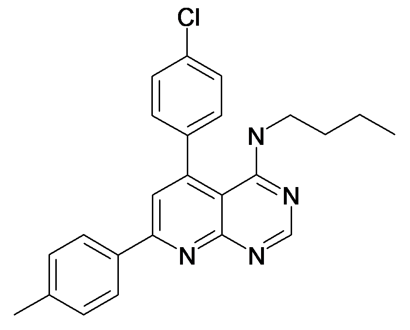 Butyl-[5-(4-chloro-phenyl)-7-p-tolyl-pyrido[2,3-d]pyrimidin-4-yl]-amine