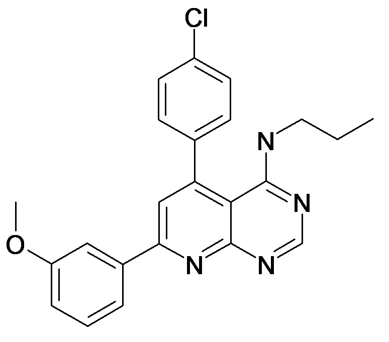 [5-(4-Chloro-phenyl)-7-(3-methoxy-phenyl)-pyrido[2,3-d]pyrimidin-4-yl]-propyl-amine