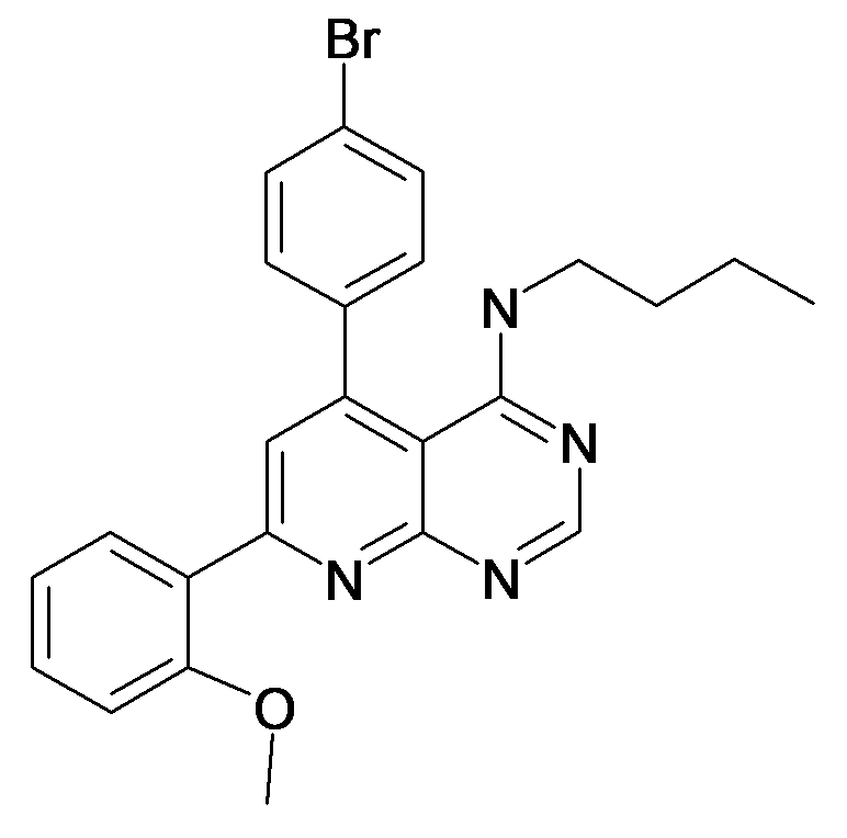 [5-(4-Bromo-phenyl)-7-(2-methoxy-phenyl)-pyrido[2,3-d]pyrimidin-4-yl]-butyl-amine