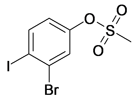 Methanesulfonic acid 3-bromo-4-iodo-phenyl ester