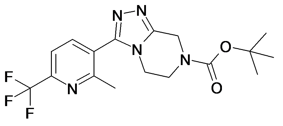 3-(2-Methyl-6-trifluoromethyl-pyridin-3-yl)-5,6-dihydro-8H-[1,2,4]triazolo[4,3-a]pyrazine-7-carboxylic acid tert-butyl ester