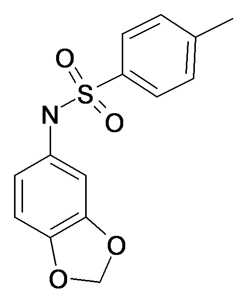 N-Benzo[1,3]dioxol-5-yl-4-methyl-benzenesulfonamide