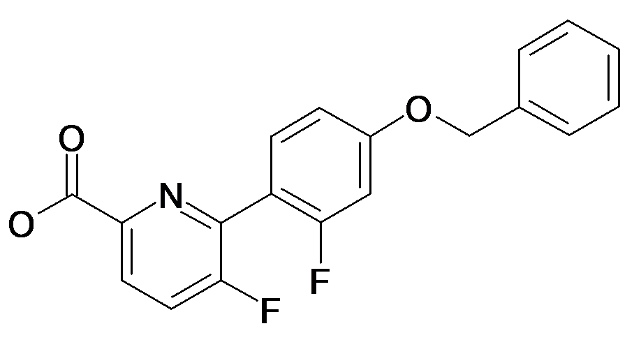 6-(4-Benzyloxy-2-fluoro-phenyl)-5-fluoro-pyridine-2-carboxylic acid