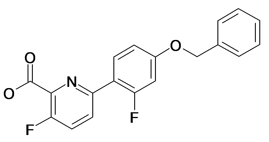 6-(4-Benzyloxy-2-fluoro-phenyl)-3-fluoro-pyridine-2-carboxylic acid