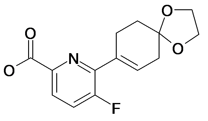 6-(1,4-Dioxa-spiro[4.5]dec-7-en-8-yl)-5-fluoro-pyridine-2-carboxylic acid