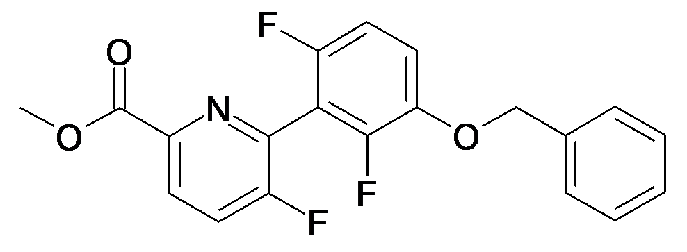 6-(3-Benzyloxy-2,6-difluoro-phenyl)-5-fluoro-pyridine-2-carboxylic acid methyl ester