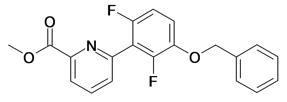 6-(3-Benzyloxy-2,6-difluoro-phenyl)-pyridine-2-carboxylic acid methyl ester