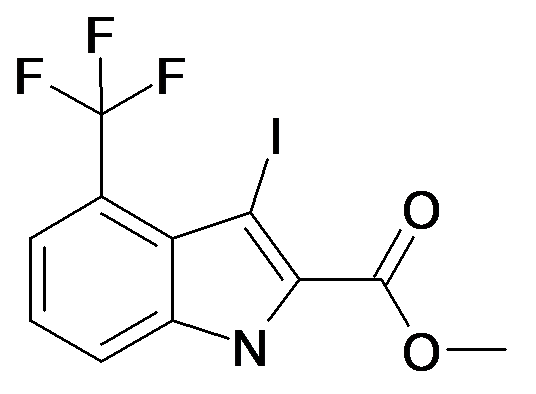 3-Iodo-4-trifluoromethyl-1H-indole-2-carboxylic acid methyl ester