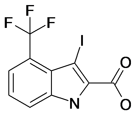 3-Iodo-4-trifluoromethyl-1H-indole-2-carboxylic acid