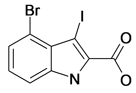 4-Bromo-3-iodo-1H-indole-2-carboxylic acid