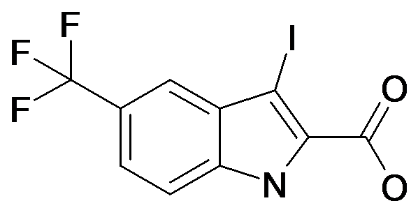 3-Iodo-5-trifluoromethyl-1H-indole-2-carboxylic acid