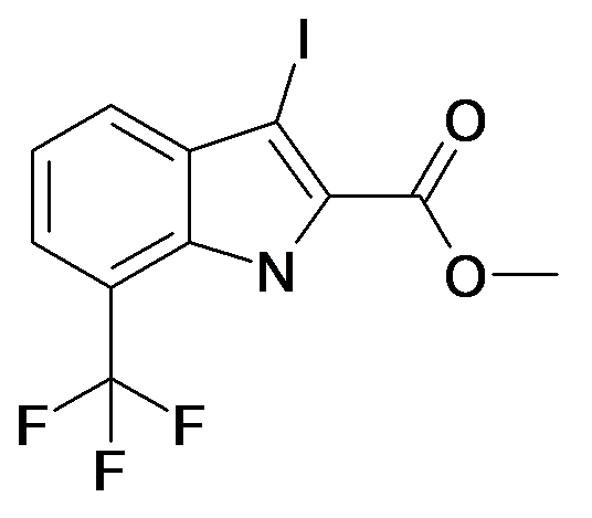 3-Iodo-7-trifluoromethyl-1H-indole-2-carboxylic acid methyl ester