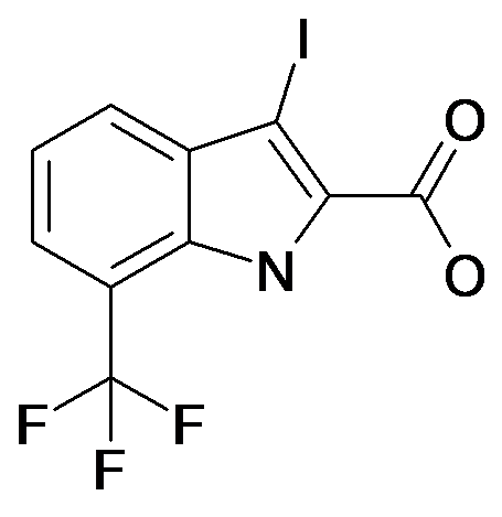 3-Iodo-7-trifluoromethyl-1H-indole-2-carboxylic acid