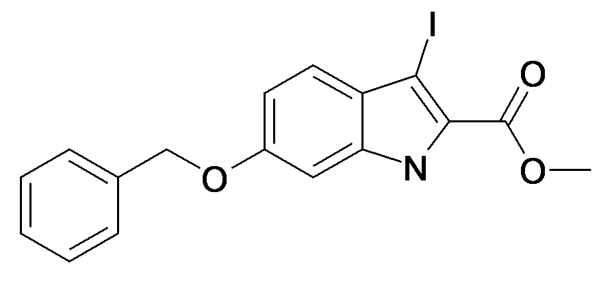 6-Benzyloxy-3-iodo-1H-indole-2-carboxylic acid methyl ester