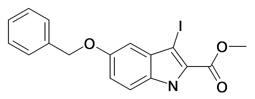 5-Benzyloxy-3-iodo-1H-indole-2-carboxylic acid methyl ester