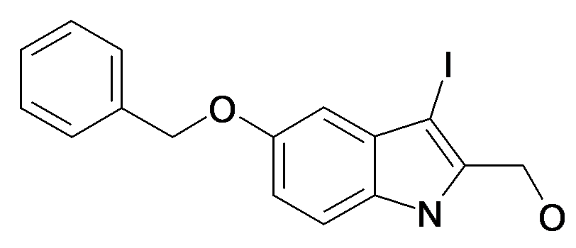 (5-Benzyloxy-3-iodo-1H-indol-2-yl)-methanol