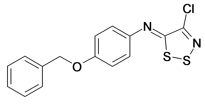 (4-Benzyloxy-phenyl)-[4-chloro-[1,2,3]dithiazol-(5Z)-ylidene]-amine