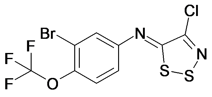 (3-Bromo-4-trifluoromethoxy-phenyl)-[4-chloro-[1,2,3]dithiazol-(5Z)-ylidene]-amine