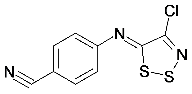 4-[4-Chloro-[1,2,3]dithiazol-(5Z)-ylideneamino]-benzonitrile