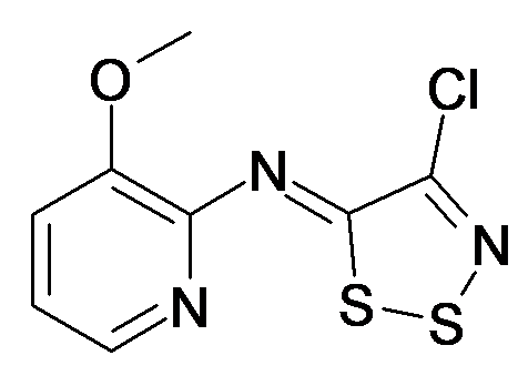 [4-Chloro-[1,2,3]dithiazol-(5Z)-ylidene]-(3-methoxy-pyridin-2-yl)-amine