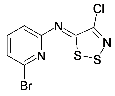 (6-Bromo-pyridin-2-yl)-[4-chloro-[1,2,3]dithiazol-(5Z)-ylidene]-amine