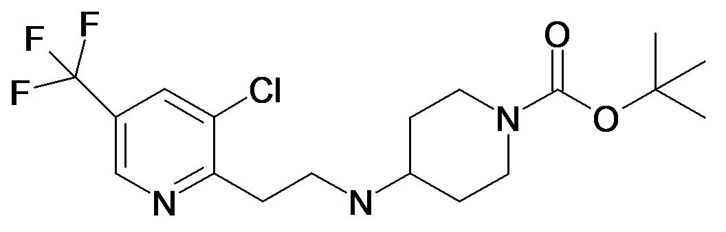 4-[2-(3-Chloro-5-trifluoromethyl-pyridin-2-yl)-ethylamino]-piperidine-1-carboxylic acid tert-butyl ester