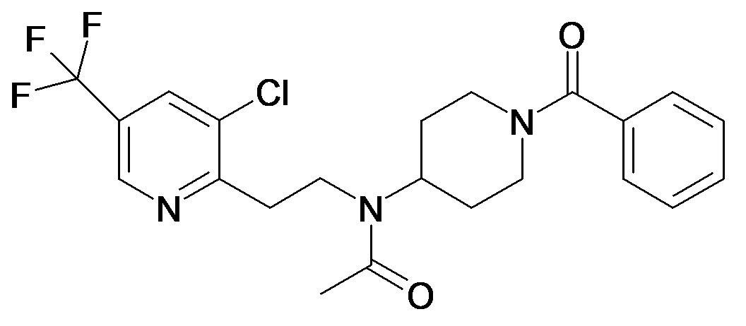 N-(1-Benzoyl-piperidin-4-yl)-N-[2-(3-chloro-5-trifluoromethyl-pyridin-2-yl)-ethyl]-acetamide