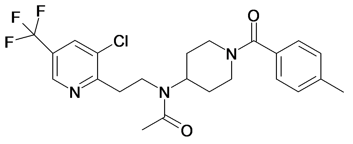 N-[2-(3-Chloro-5-trifluoromethyl-pyridin-2-yl)-ethyl]-N-[1-(4-methyl-benzoyl)-piperidin-4-yl]-acetamide