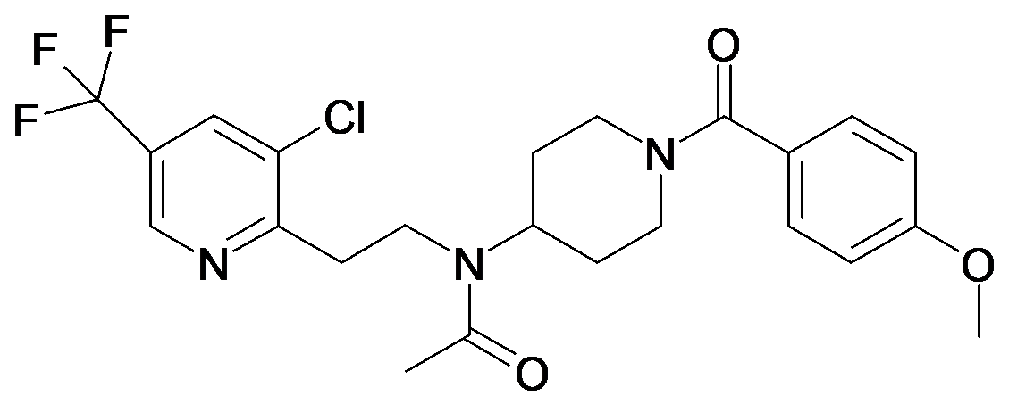 N-[2-(3-Chloro-5-trifluoromethyl-pyridin-2-yl)-ethyl]-N-[1-(4-methoxy-benzoyl)-piperidin-4-yl]-acetamide