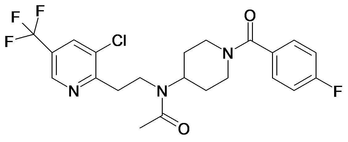 N-[2-(3-Chloro-5-trifluoromethyl-pyridin-2-yl)-ethyl]-N-[1-(4-fluoro-benzoyl)-piperidin-4-yl]-acetamide
