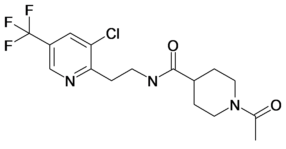 1-Acetyl-piperidine-4-carboxylic acid [2-(3-chloro-5-trifluoromethyl-pyridin-2-yl)-ethyl]-amide