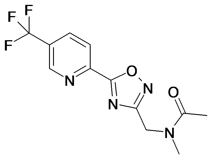 N-Methyl-N-[5-(5-trifluoromethyl-pyridin-2-yl)-[1,2,4]oxadiazol-3-ylmethyl]-acetamide