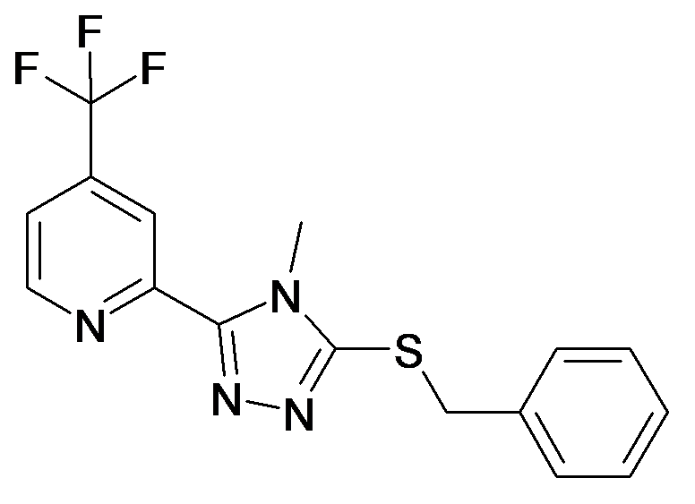 2-(5-Benzylsulfanyl-4-methyl-4H-[1,2,4]triazol-3-yl)-4-trifluoromethyl-pyridine