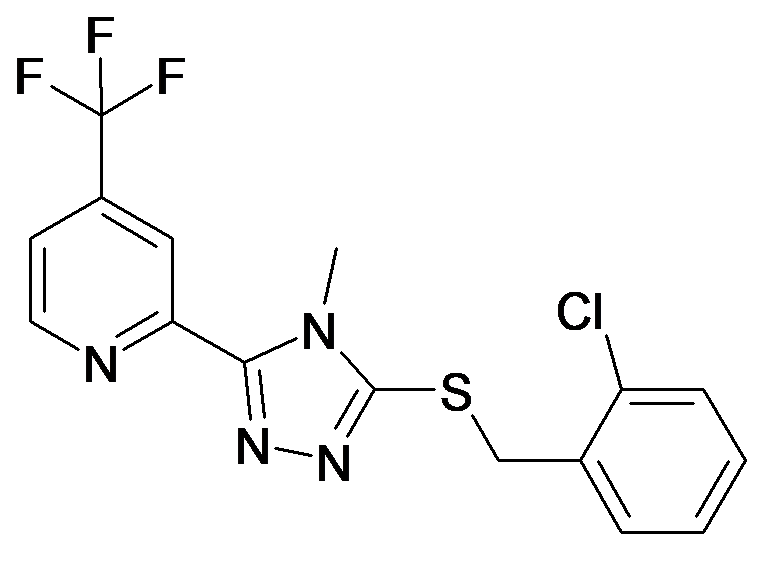 2-[5-(2-Chloro-benzylsulfanyl)-4-methyl-4H-[1,2,4]triazol-3-yl]-4-trifluoromethyl-pyridine