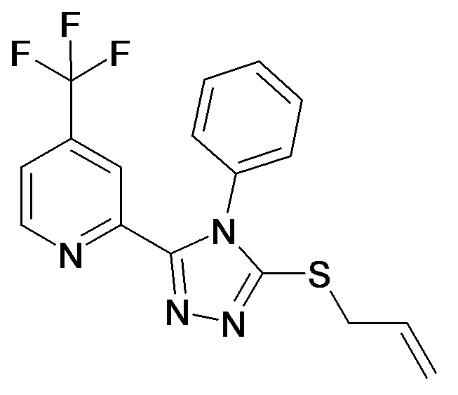 2-(5-Allylsulfanyl-4-phenyl-4H-[1,2,4]triazol-3-yl)-4-trifluoromethyl-pyridine