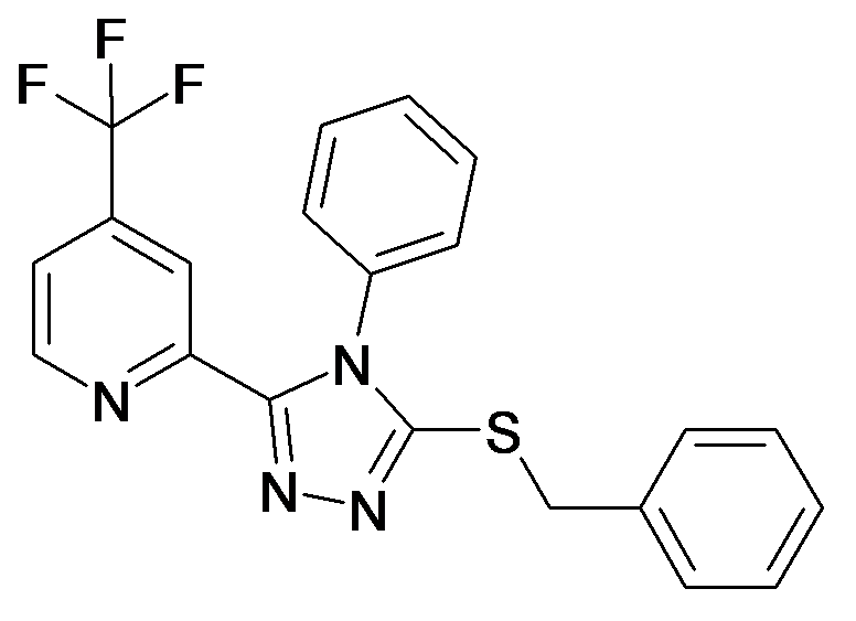 2-(5-Benzylsulfanyl-4-phenyl-4H-[1,2,4]triazol-3-yl)-4-trifluoromethyl-pyridine
