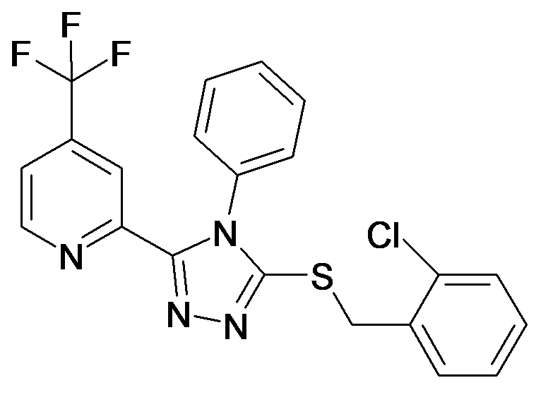 2-[5-(2-Chloro-benzylsulfanyl)-4-phenyl-4H-[1,2,4]triazol-3-yl]-4-trifluoromethyl-pyridine
