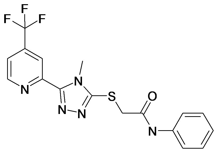 2-[4-Methyl-5-(4-trifluoromethyl-pyridin-2-yl)-4H-[1,2,4]triazol-3-ylsulfanyl]-N-phenyl-acetamide