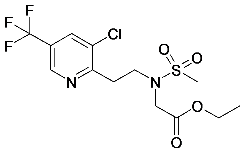 {[2-(3-Chloro-5-trifluoromethyl-pyridin-2-yl)-ethyl]-methanesulfonyl-amino}-acetic acid ethyl ester