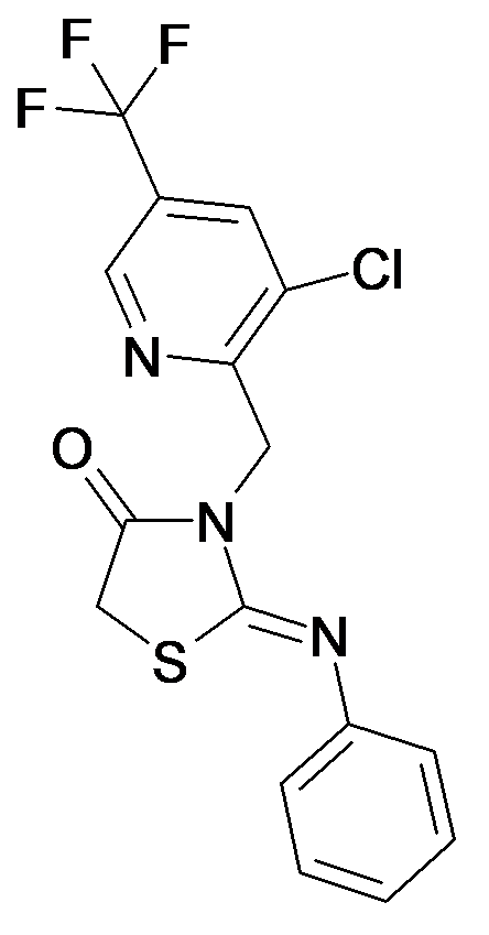 3-(3-Chloro-5-trifluoromethyl-pyridin-2-ylmethyl)-2-[(Z)-phenylimino]-thiazolidin-4-one